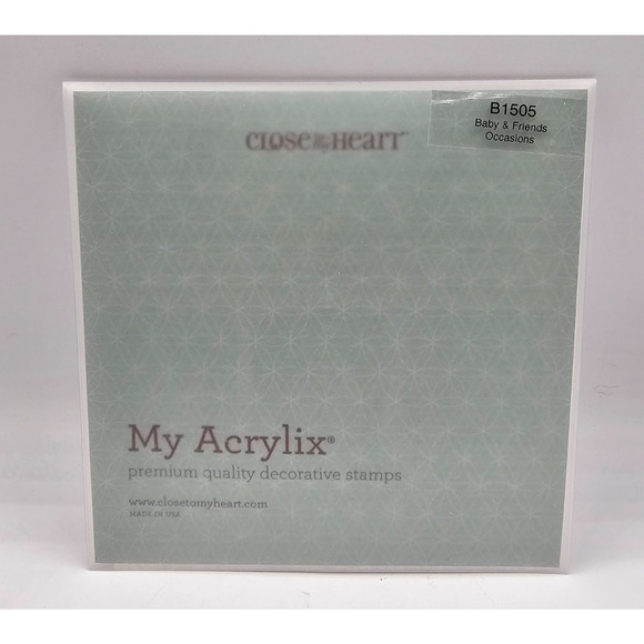 Close To My Heart Other - Close to My Heart - Baby & Friends Occasions B1505 Acrylic Cling Stamp